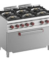 Gasfornuis op gasoven