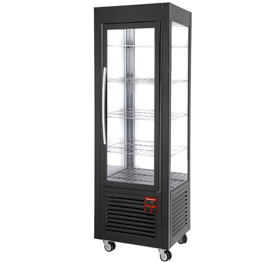 Vitrine panoramique, 5 grilles, 360 LT, Noire SNE/GN-B7-R2