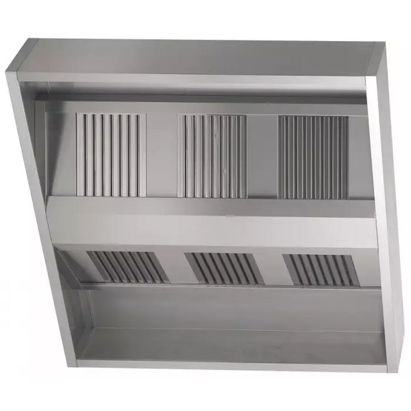 1,5 x 2,0 Professionele afzuigkappen zonder middenmotor hoogte 400 7411.1740 