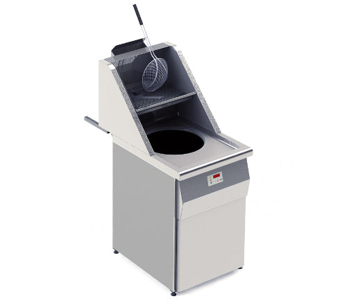 Friteuse gaz - Type Santana - Cuves rondes - 1 cuve