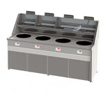 Friteuse gaz - Type Santana - Cuves rondes -4 cuves rondes
