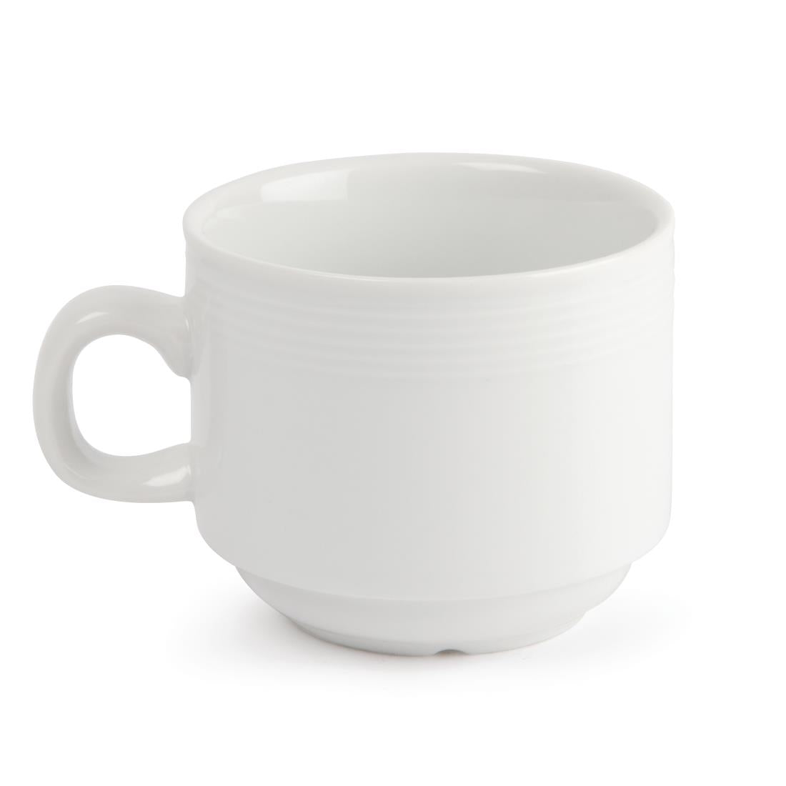Tasses à thé empilables Olympia Linear 200ml (lot de 12) — U084