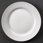 Assiettes à bord large Olympia Linear 250mm (lot de 12) — U091