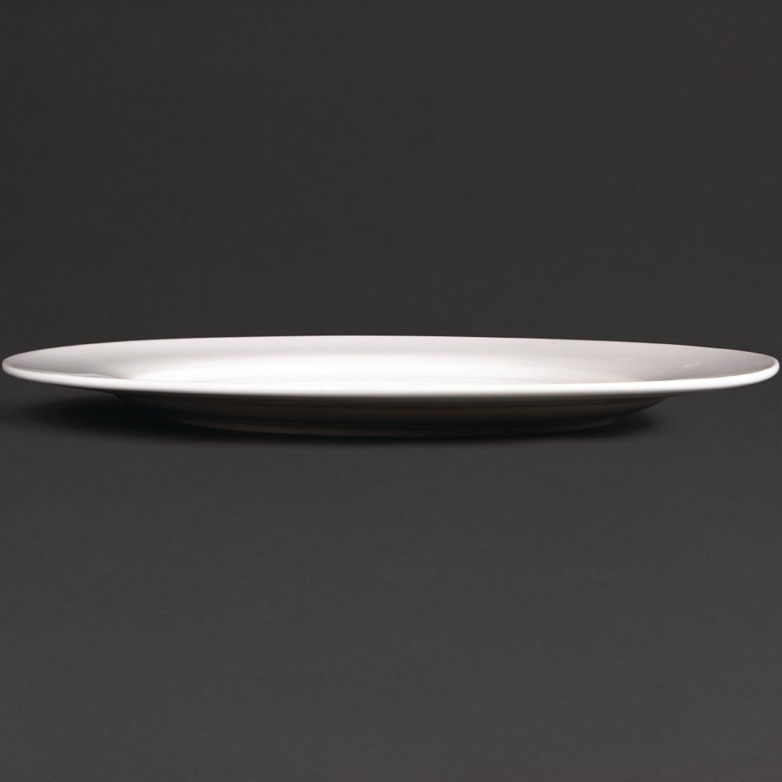 Assiettes Rondes À Bord Large Olympia Lumina 270mm (lot de 4) — CD625