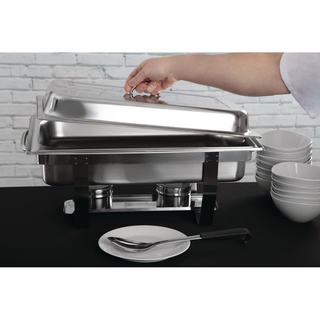 OFFRE GROS VOLUME Chafing dish Olympia Milan GN 1/1 (lot de 4) — S299