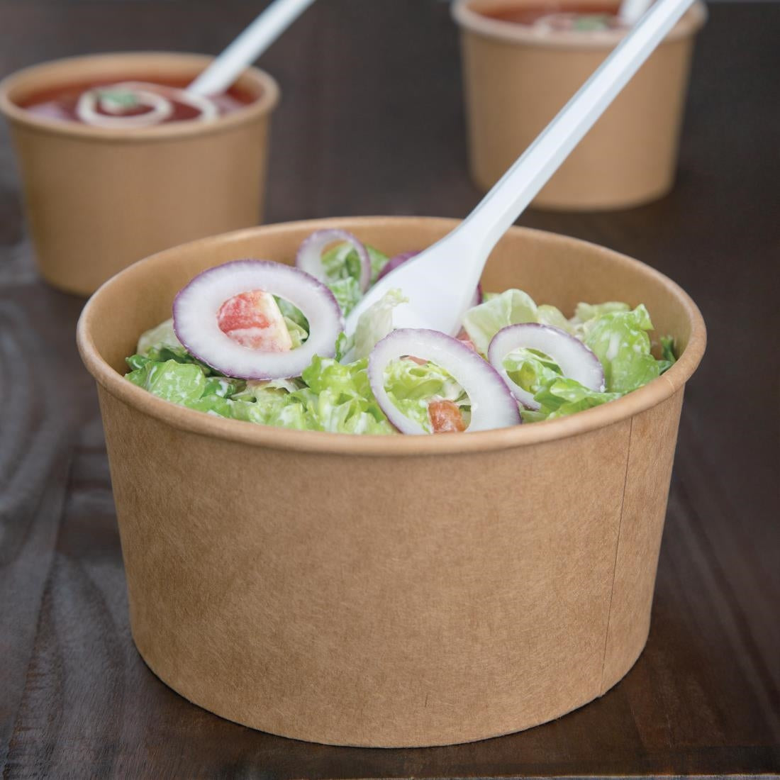 Bols salade kraft ronds Fiesta Compostable 1 L (lot de 300) — FB198
