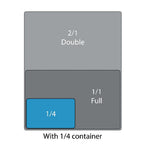 Couvercle hermétique GN 1/4 Cambro en polypropylène — DM751