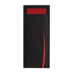 Pochettes à couverts noires avec serviette rouge Europochette (lot de 100) — CK239
