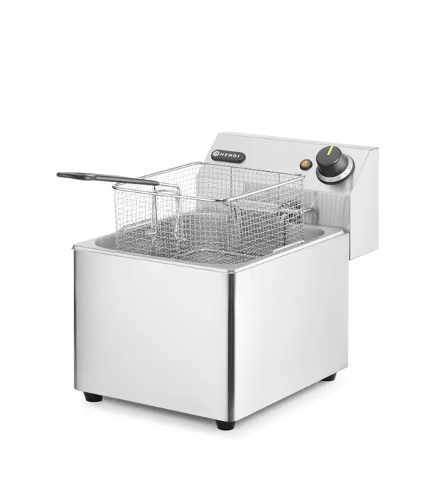 Friteuse - 8 L - 1 panier - avec robinet de vidange