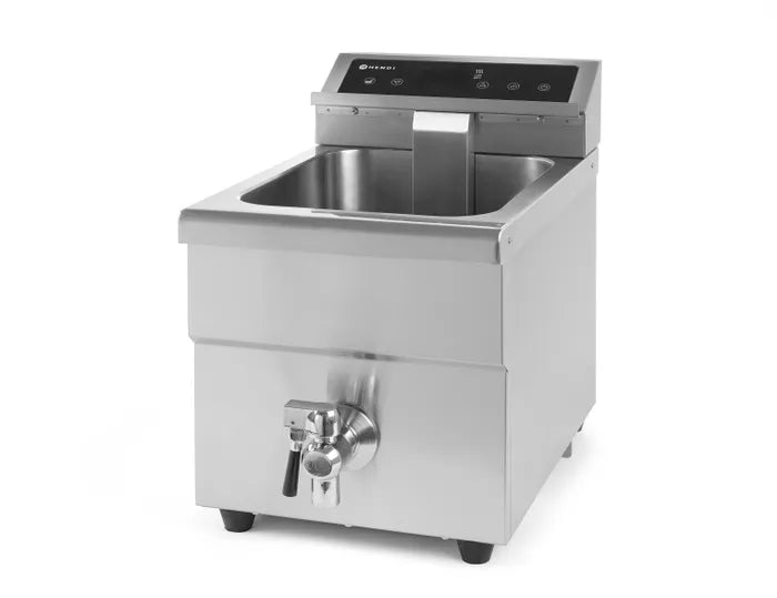 Friteuse à Induction Professionnelle HENDI 8L - Précision, Robinet de Vidange & 3500W