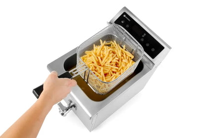 Friteuse à Induction Professionnelle HENDI 8L - Précision, Robinet de Vidange & 3500W