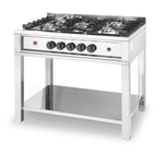 Cuisinière à gaz - 5 feux, châssis ouvert HENDI Cuisinières à gaz