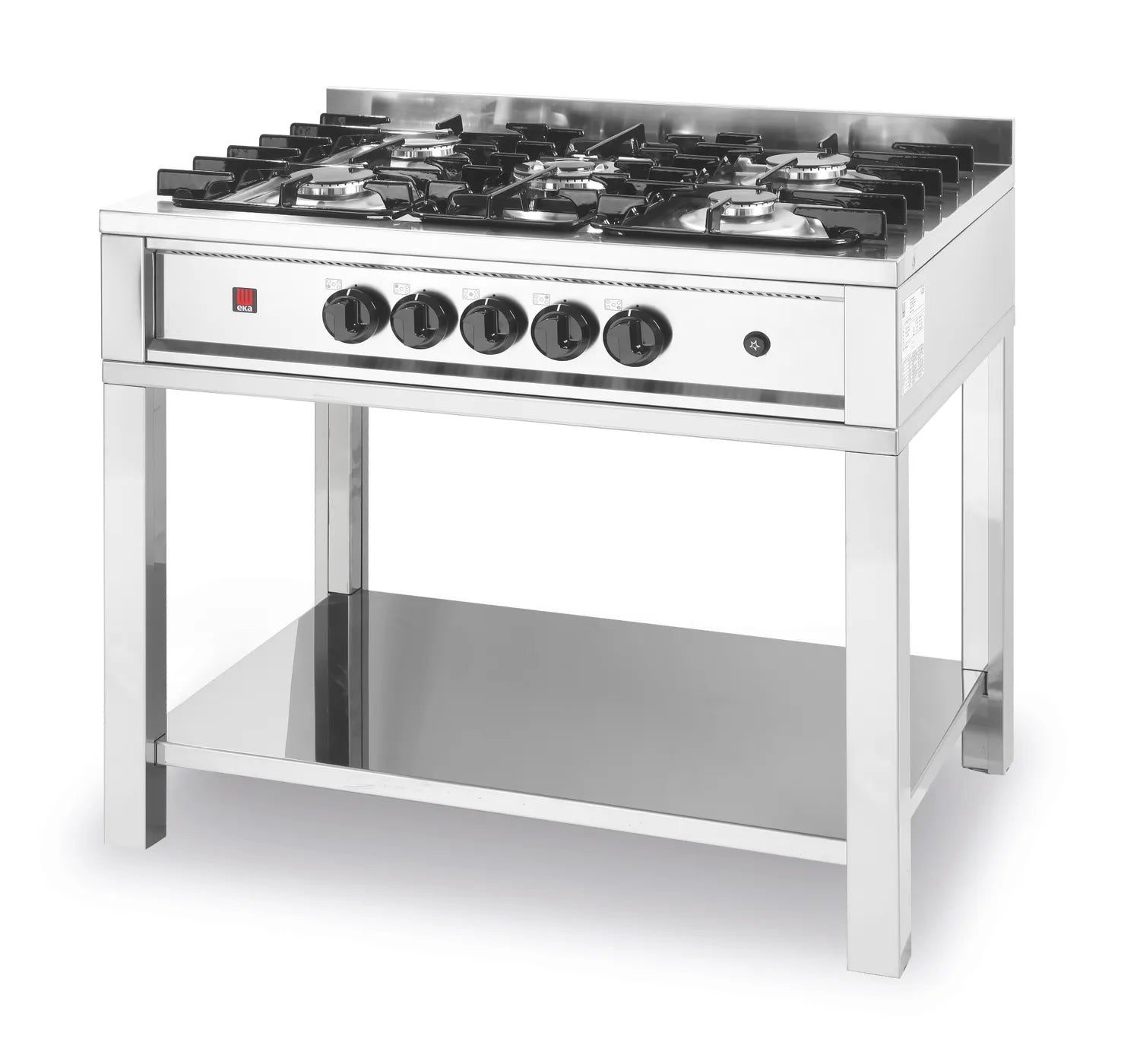 Cuisinière à gaz - 5 feux, châssis ouvert HENDI Cuisinières à gaz