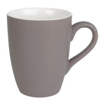 Mug pastel mat en porcelaine Olympia gris 320ml (Lot de 6) — CS041