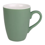 Mug pastel mat en porcelaine Olympia vert 320ml (Lot de 6) — CS044
