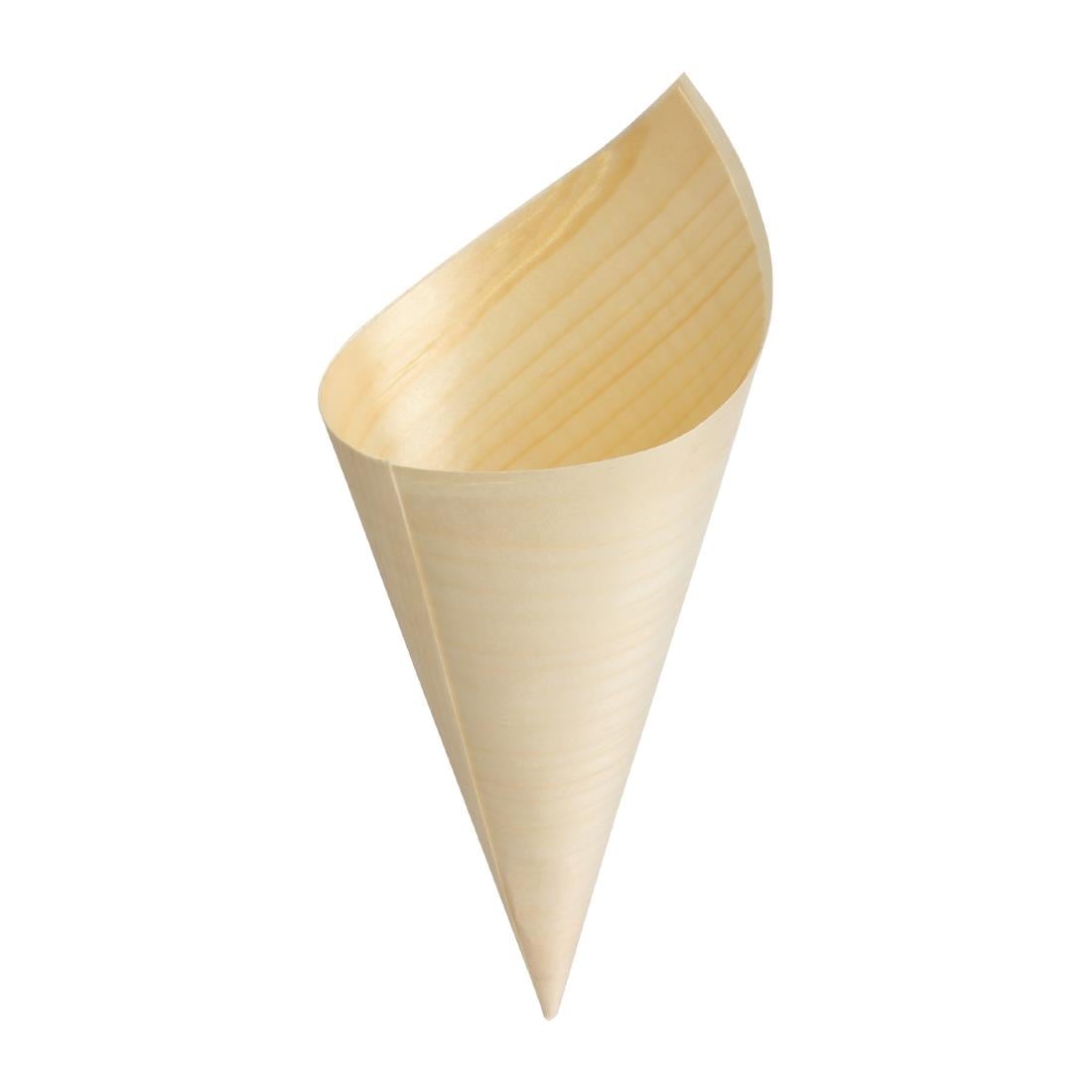Cônes biodégradables en peuplier Fiesta Compostable 75x170mm (lot de 100) — DK389