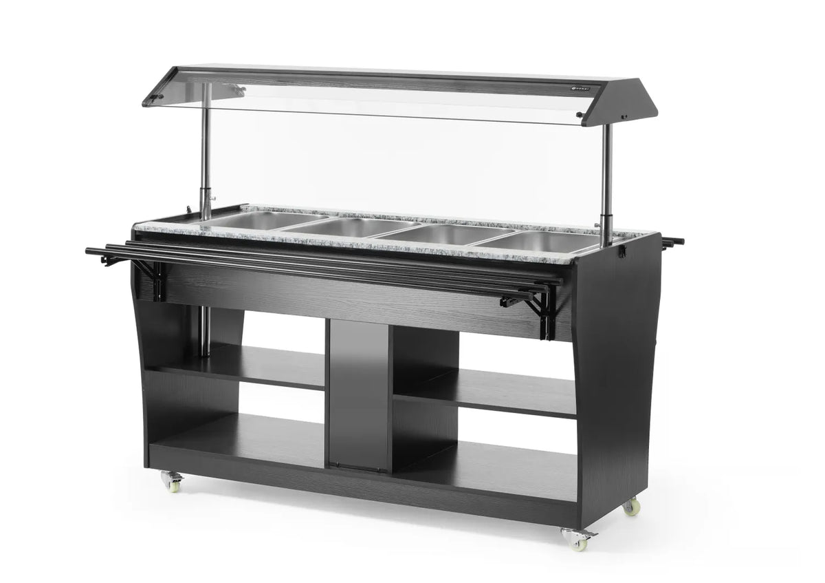 Warm buffet display, HENDI, GN 1/1, 1490L, 765x1490x(H)1370mm — 274064