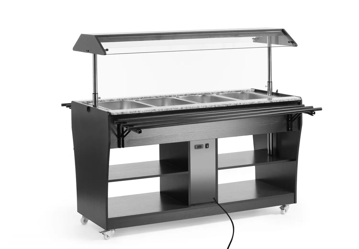Warm buffet display, HENDI, GN 1/1, 1490L, 765x1490x(H)1370mm — 274064