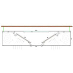 3.0x 2.0 Hottes professionnelle sans moteur centrales