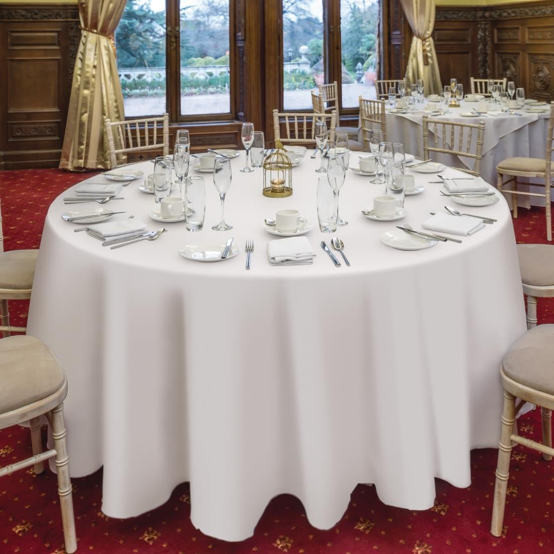 Nappe ronde blanche Mitre Essentials Occasions 2800mm — GW442