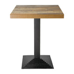 Plateau de table carré Bolero effet bois vieilli - 60 cm — DR821