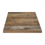 Plateau de table carré Bolero effet bois vieilli - 60 cm — DR821