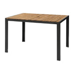 Table rectangulaire en acier et acacia Bolero 120 cm — DS153