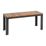 Bancs en acier et acacia Bolero 100 cm (lot de 2) — DS154