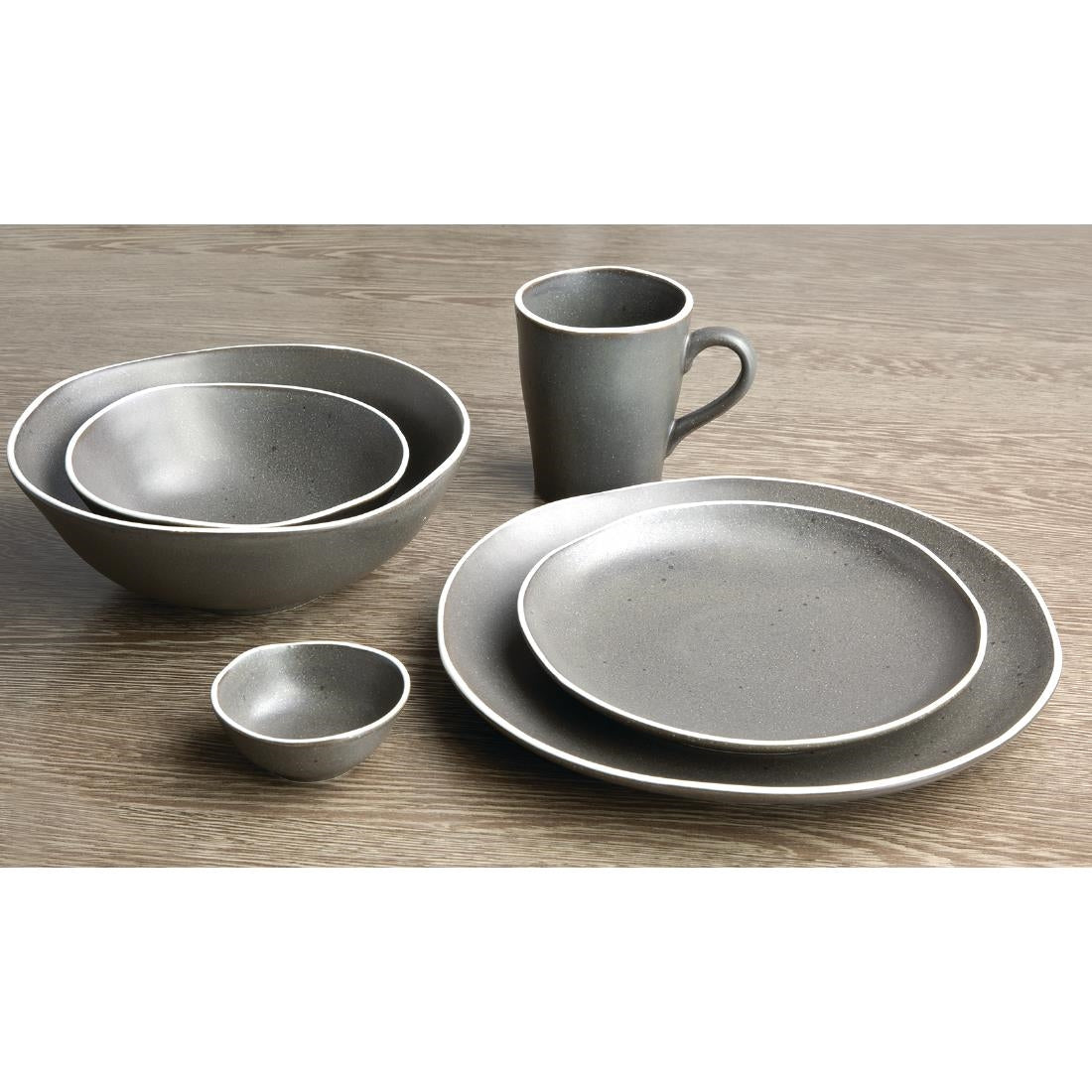 Saladiers Chia Olympia gris 210mm (Lot de 6) — DR816