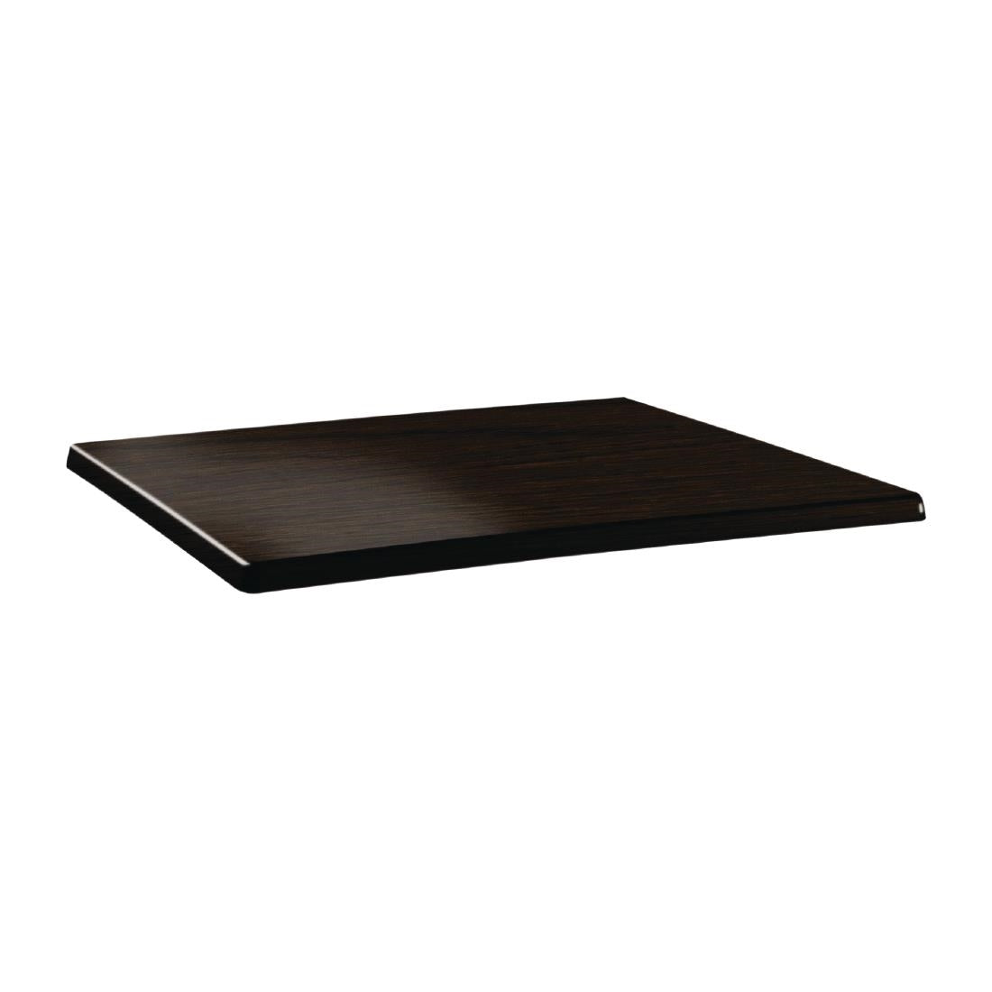 Plateau de table rectangulaire Topalit Classic Line 120x80cm wengé — DR926