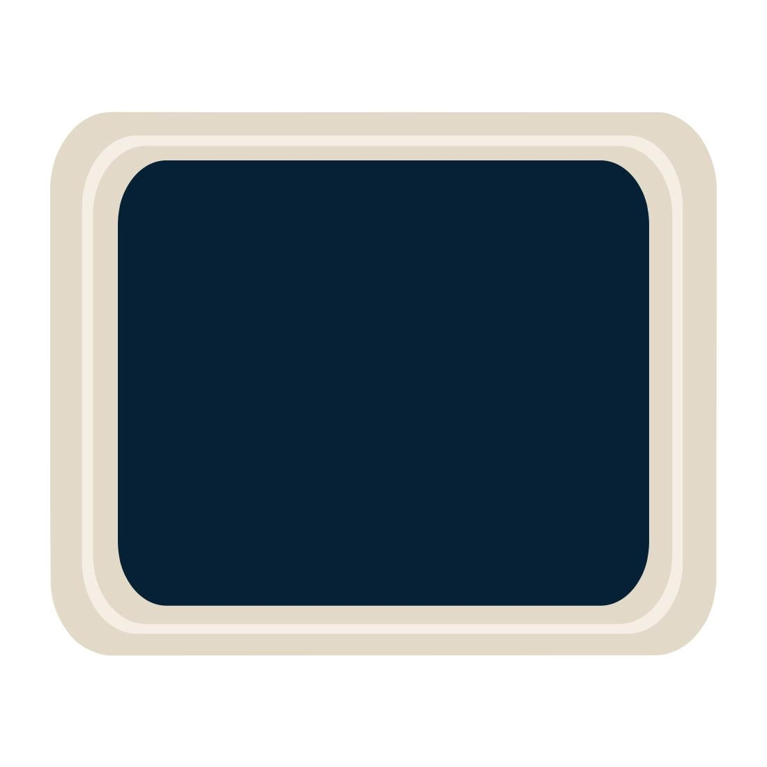 Plateau de service en polyester Roltex Cafétéria 325 x 265mm bleu — DS089