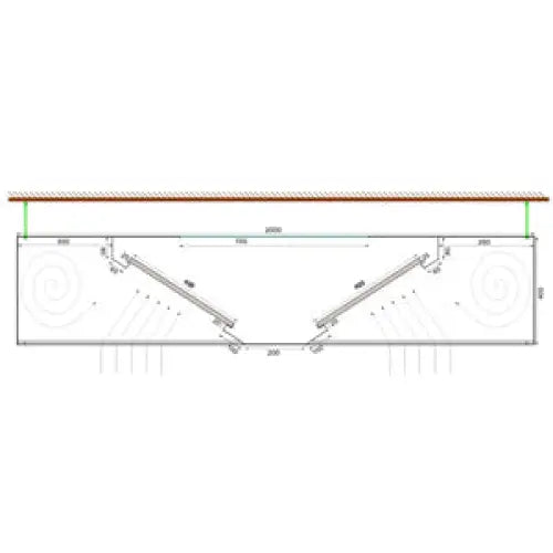 4.0x 2.0 Hottes professionnelle sans moteur centrales