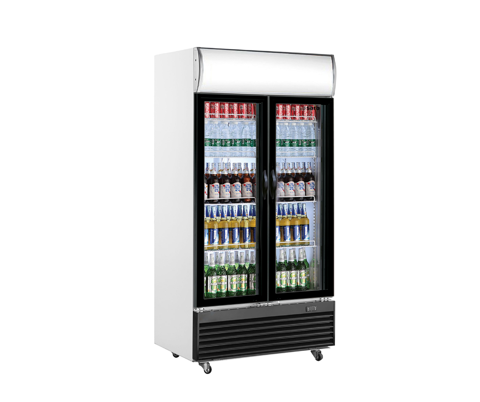 Professionele koelkast met 2 deuren en verlicht frontpaneel – Horecalaan collectie (580 liter)