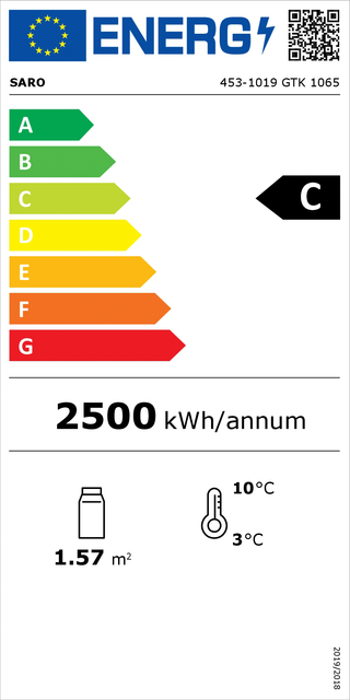 Professionele koelkast met 2 deuren en glazen frontpaneel met verlichting – Horeclaan collectie