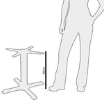 Pied de table basse en fonte Bolero — GH445