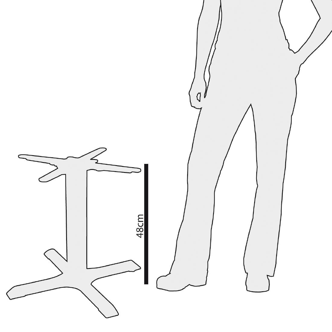 Pied de table basse en fonte Bolero — GH445