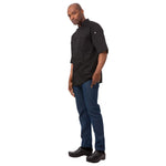 Veste de cuisine mixte Cool Vent Chef Works Montreal noire L — B054-L