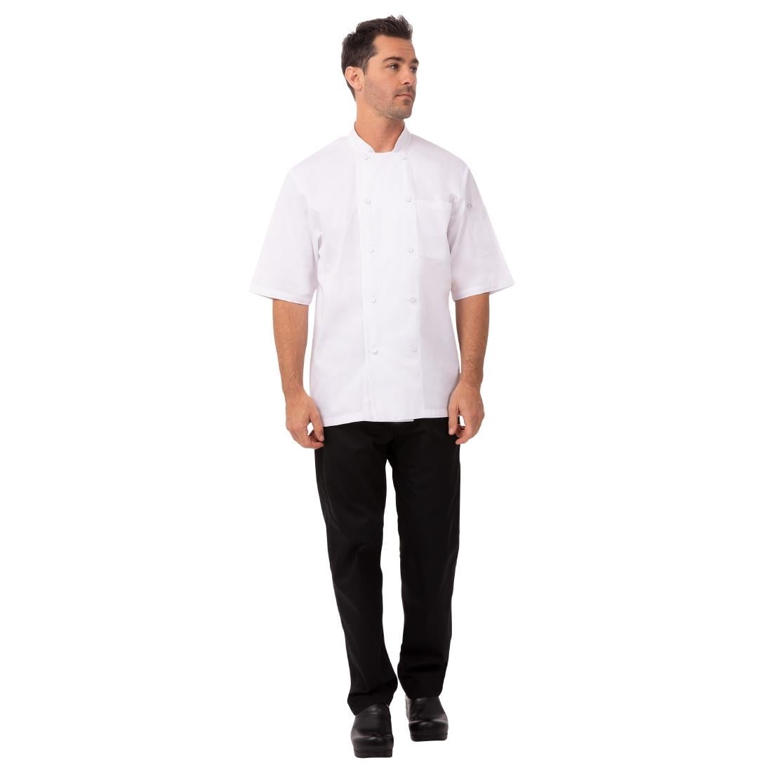Veste de cuisine mixte blanche Chef Works Montreal Cool Vent XL — A914-XL