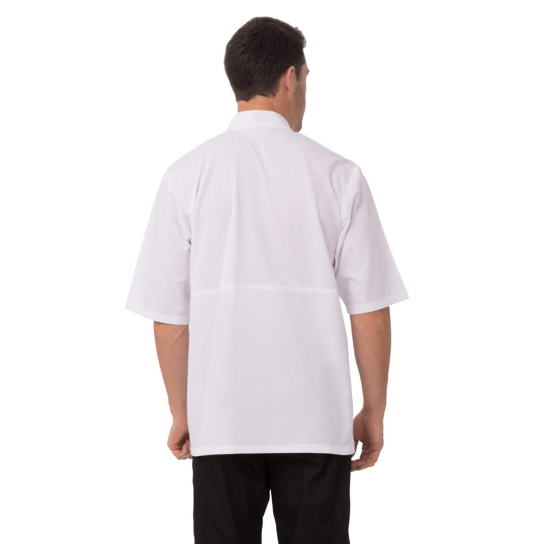 Veste de cuisine mixte blanche Chef Works Montreal Cool Vent L — A914-L