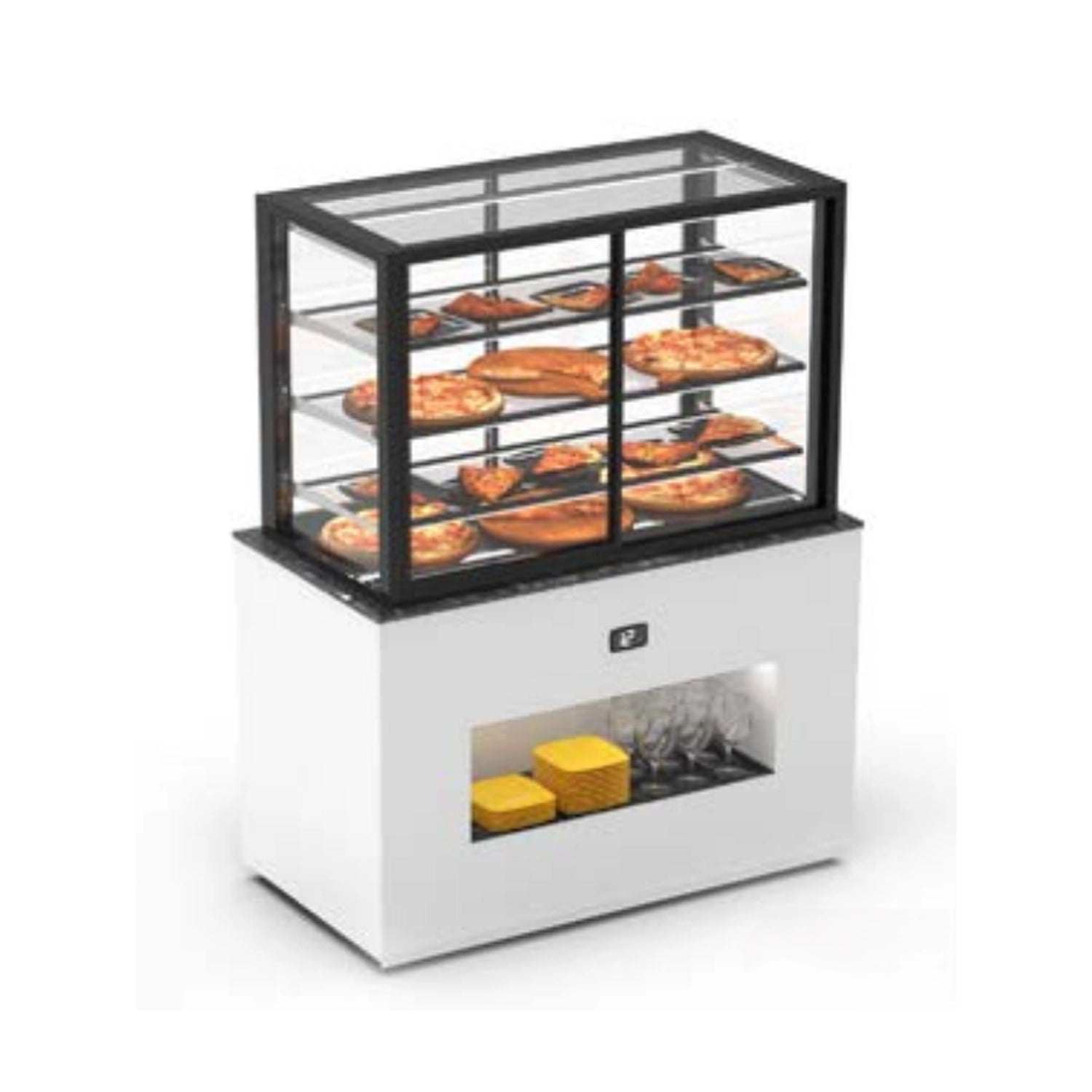 Buffet Réfrigéré - 1300 mm - Version Froide - 3 Étagères - Sayl