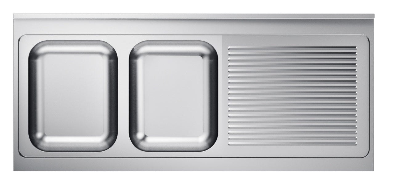 600 évier 2 à gauche 2000 — Combisteel 7013.1400