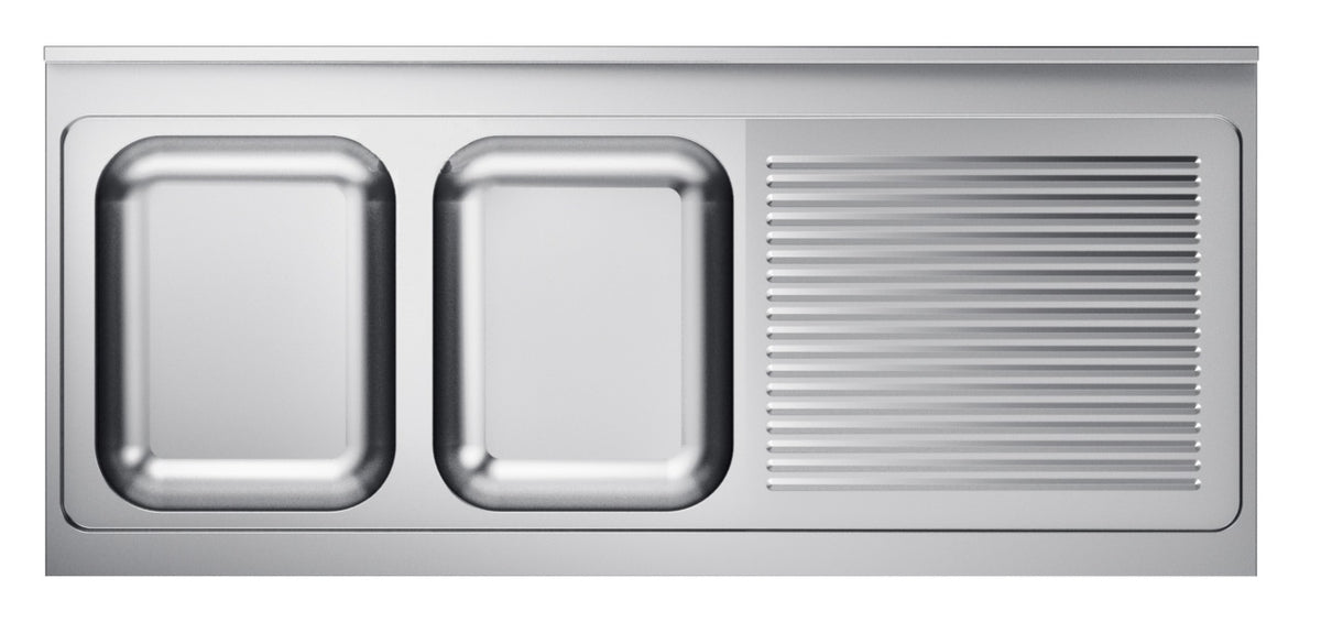 600 évier 2 à gauche 2000 — Combisteel 7013.1400