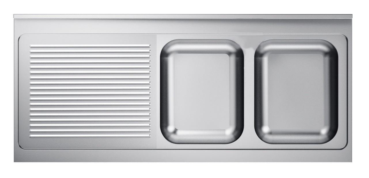 600 évier 2 à droite 2000 — Combisteel 7013.1405