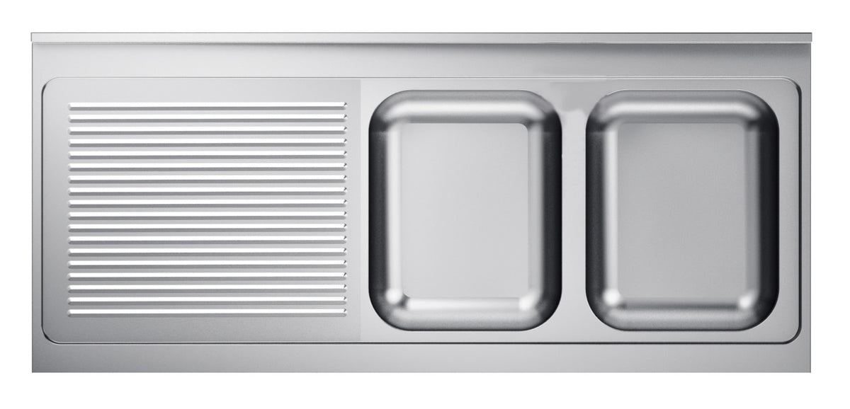 600 évier 2 à droite 2000 — Combisteel 7013.1405