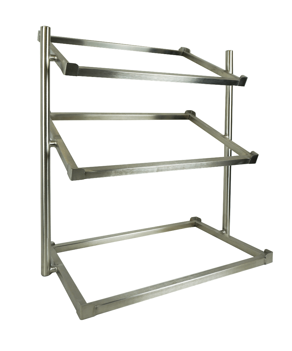 Corbeille à pain étagère 3 haut modèle large incl. paniers — Combisteel 7013.2300