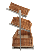 Corbeille à pain étagère 3 haut modèle large incl. paniers — Combisteel 7013.2300