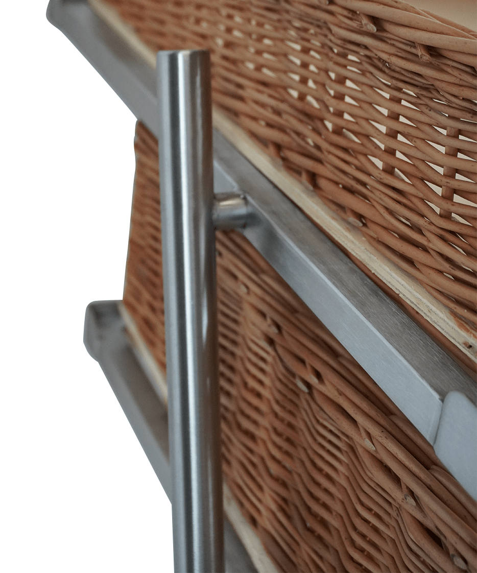 Corbeille à pain étagère 3 haut modèle etrier incl. paniers — Combisteel 7013.2305