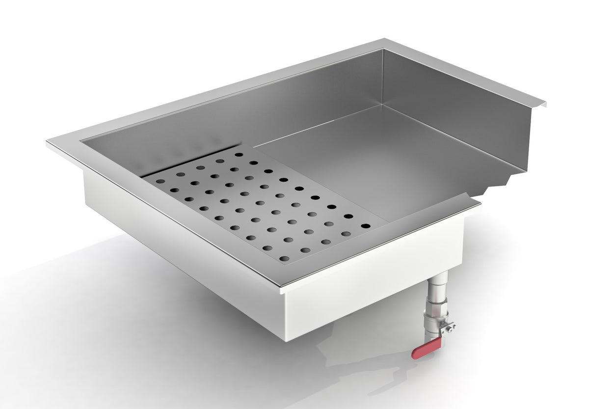 Bac à glace pilée intégré 4/1 GN — Combisteel 7013.2735