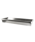Évier inox 2 robinets 1200mm bouchon de vidange et couvercle anti-éclaboussures inclus, à l'exclusion du robinets — Combisteel 7013.4605