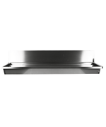 Évier inox 3 robinets 1800mm bouchon de vidange et couvercle anti-éclaboussures inclus, à l'exclusion du robinets — Combisteel 7013.4610
